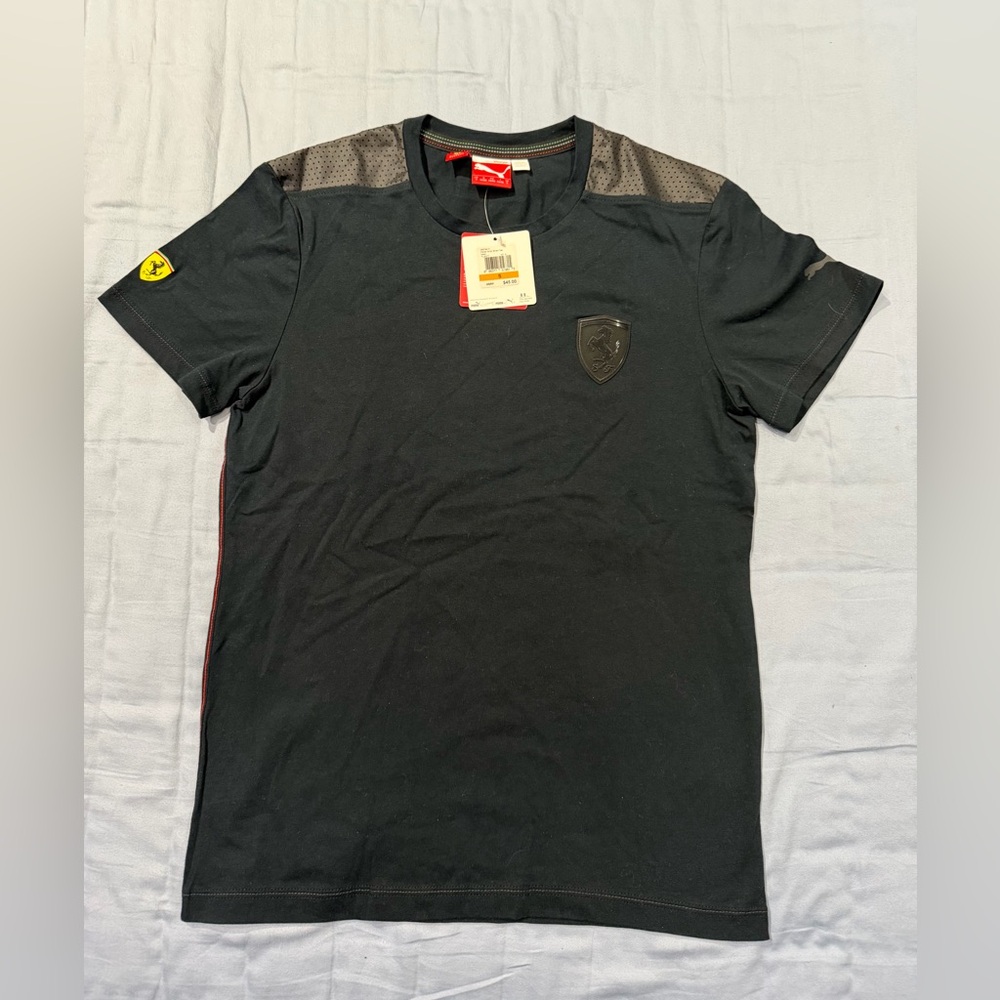 Puma Scuderia Ferrari Race MT7 men's t-shirt in black with red details NWT!